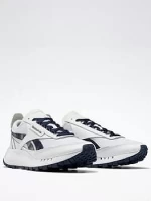 Reebok Classic Leather Legacy Shoes, White/Navy, Size 11.5, Men