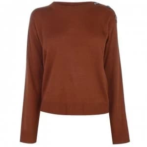 JDY Laura Button Knit Jumper - Paprika