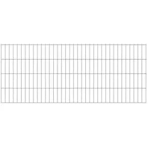 Vidaxl - 2D Garden Fence Panels Silver 2008x830 mm 6m - Silver