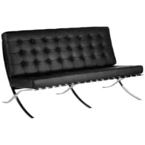Arena Leather Faced 2 Seat Office Waiting Area Sofa