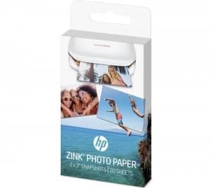 HP ZINK 50 x 76mm Photo Paper for HP Sprocket 20 Sheets