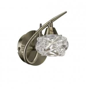 Wall Lamp 1 Light G9, Antique Brass