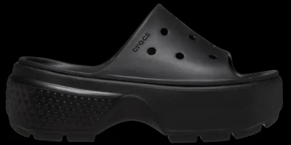 Crocs Unisex Stomp Slides Black W5/M4