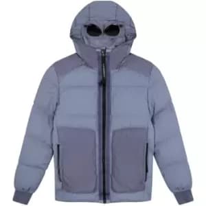 CP COMPANY BoyS Mixed Goggle Jacket - Blue