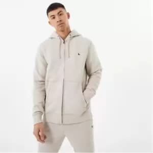Jack Wills Pheasant Logo Zip Hoodie - Beige