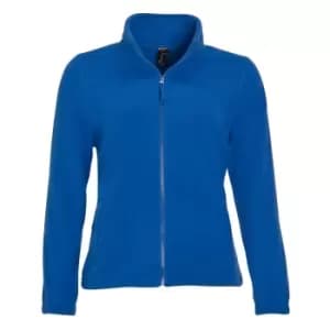 SOLS Womens/Ladies North Full Zip Fleece Jacket (L) (Royal Blue)