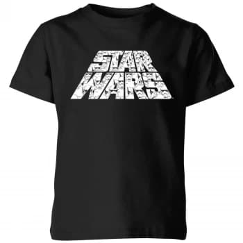 Star Wars The Rise Of Skywalker Trooper Filled Logo Kids T-Shirt - Black - 11-12 Years