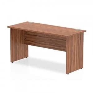 Trexus Desk Rectangle Panel End Leg 1400x600mm Walnut Ref MI001966