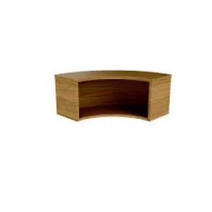 Jemini Reception Modular Corner Hutch Unit Nova Oak RCMCHNO