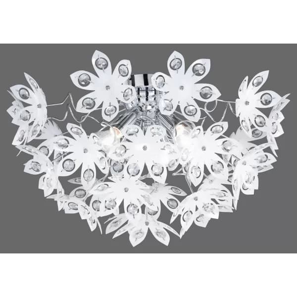Blowball Modern 3 Light Ceiling Light Chrome