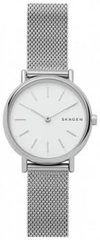 Skagen Ladies Signatur Slim Silver Tone Mesh Strap Watch