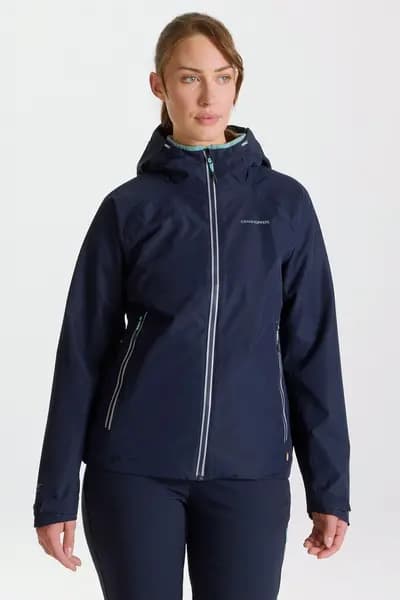 Craghoppers 'Atlas' AquaDry Waterproof Hooded Hiking Jacket Navy