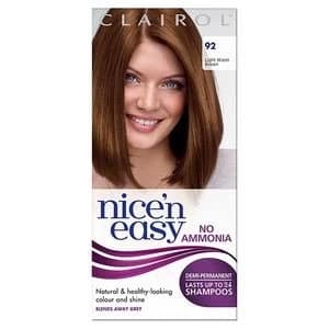 Nice n Easy No Ammonia Hair Dye Light Warm Brown 92 Brunette