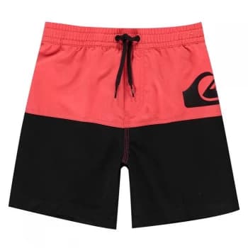 Quiksilver Colour Block Board Shorts Junior Boys - Red/Black