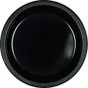 20 Plates Plastic (Black)