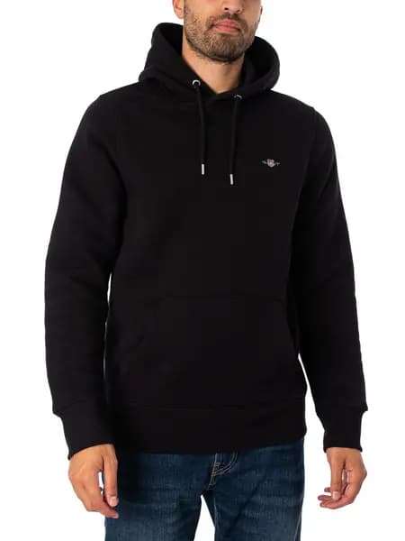 Gant Regular Pullover Hoodie Black L