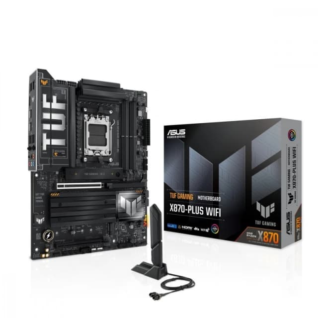 Asus TUF GAMING X870-PLUS WIFI AMD Ryzen DDR5 Motherboard - Socket AM5 - 90MB1IU0-M0EAY0