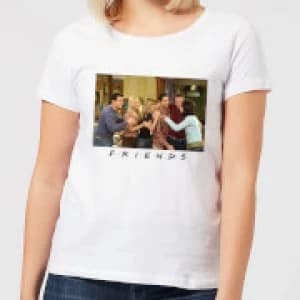 Friends Cast Shot Womens T-Shirt - White