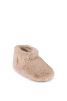 Faux Fur Short Boot Slippers