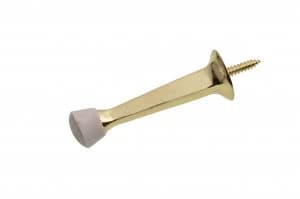 Wickes Solid Door Stop - Brass