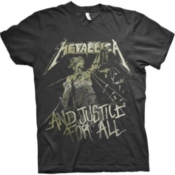 Metallica - Justice Vintage Unisex Large T-Shirt - Black