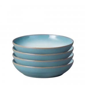 Azure Haze Set of 4 Coupe Pasta Bowls