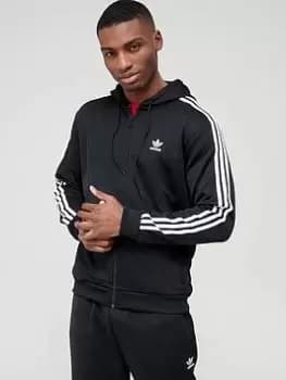 adidas Originals 3 Stripe Full Zip Hoody - Black Size XS Men
