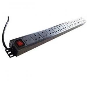 Dynamode PDU-12WS-V-UK-IEC power distribution unit (PDU) 1U Black 12 AC outlet(s)