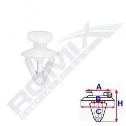 ROMIX Clip C60771 OPEL,Astra J Sports Tourer (P10),ZAFIRA TOURER C (P12),Meriva B (S10),INSIGNIA,INSIGNIA Stufenheck,Astra J GTC (P10)