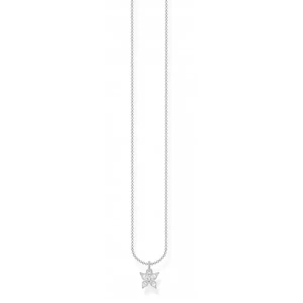 Thomas Sabo Charm Club Charming Silver Zirconia White Necklace KE2102-
