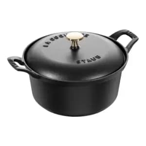 Staub Vintage Line 20cm round Cast iron La Coquette black