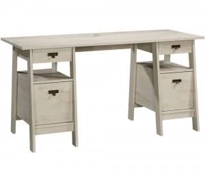 TEKNIK Executive Trestle Desk - Chalked Chestnut