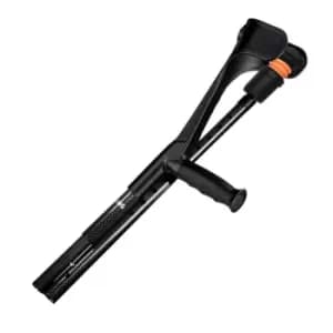 Carbon Fibre Folding Crutch Soft Grip - Black - Single