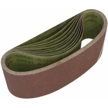 WSB61120 Sanding Belt 100 x 610mm 120Grit - Pack of 10 - Worksafe