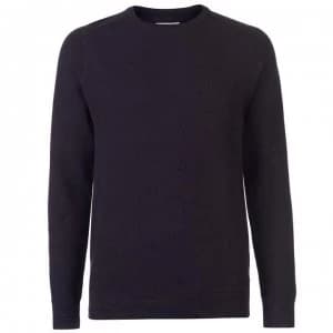 Criminal Criminal Nash Texture Jumper Mens - Burgundy