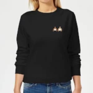 Disney Chip And Dale Backside Womens Sweatshirt - Black