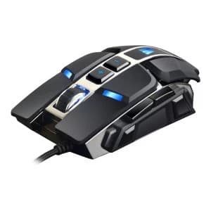 WASDKEYS M300 4000Dpi Laser Customisable Flex Gaming Mouse with On-Board Memory and Lighting Effects