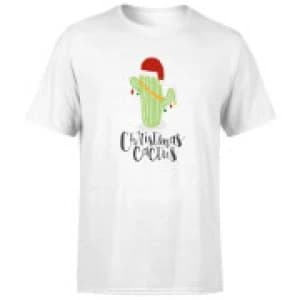 Christmas Cactus T-Shirt - White - 3XL