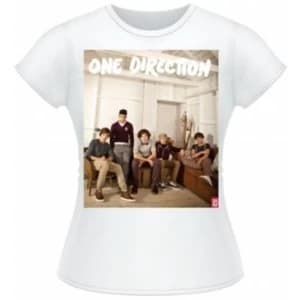 One Direction Band Lounge Colour Skinny White TS: Large