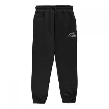Jack Wills Kids Relaxed Script Joggers - Black