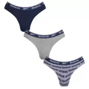 Reebok 3 Pack Cherish Briefs Womens - Blue