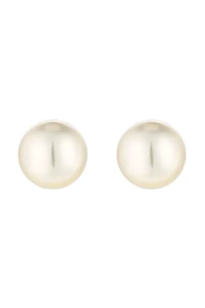 Gold Plated Statement Pearl Stud Earrings