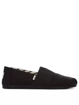 TOMS Alpargata Vegan Espadrille - Black, Size 6, Women
