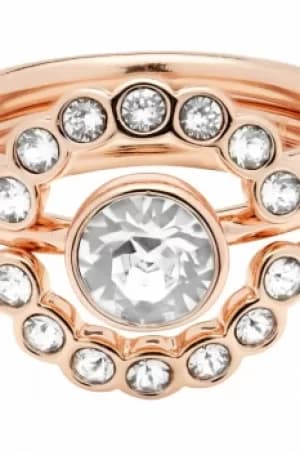 Ted Baker Ladies Rose Gold Plated Cadyna Concentric Crystal Ring SM TBJ1317-24-02ML