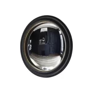 Gallery Interiors Rockbourne Convex Mirror / Black & Gold / Small