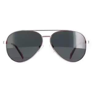 Aviator Silver Red Grey Polarized PLD 6069/S/X