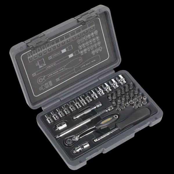 Genuine SEALEY AK7949 Socket Set 40pc 1/4Sq Drive 6pt WallDrive® Metric