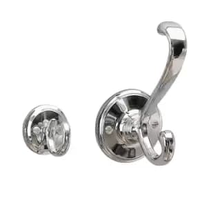 Miller Stockholm Double Robe Hook, Chrome