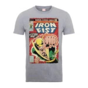 Marvel Comics Iron Fist Die By My Hand Mens Grey T-Shirt - M