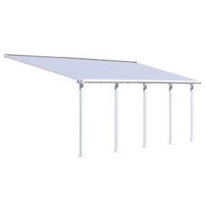 Palram Olympia Patio Cover 3m x 7.3m - White Clear